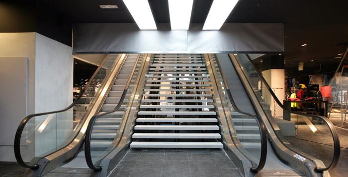 Smoke Curtains at Adidas Superstore Paris