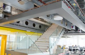 Concertina Fire Curtain at Aldgate Tower in London