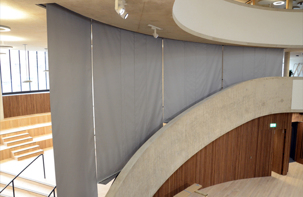 Fire and Smoke curtains installed at Blavatnik School, Oxford UK