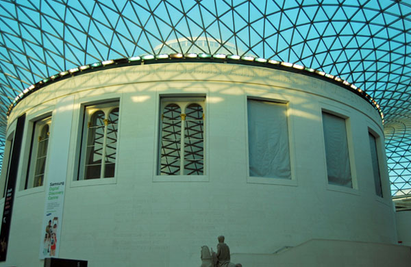 Fire curtains at the British Museum Reading Room