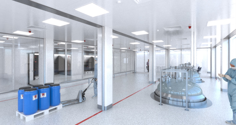 The new and revolutionary FireMaster® Cleanroom fire curtain