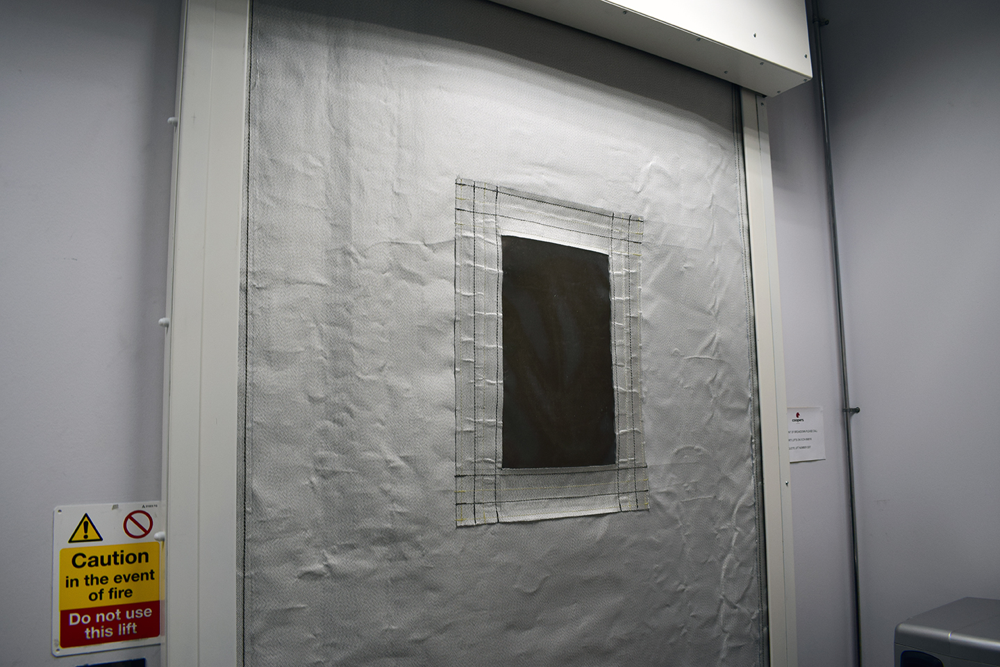 FireMaster Fire Curtain with ResQ-Window Vision Panel