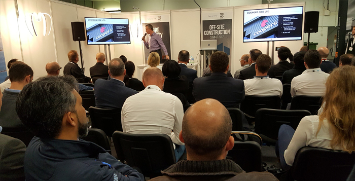 Coopers Fire giving a CPD on fire curtain barriers at London Build 2019