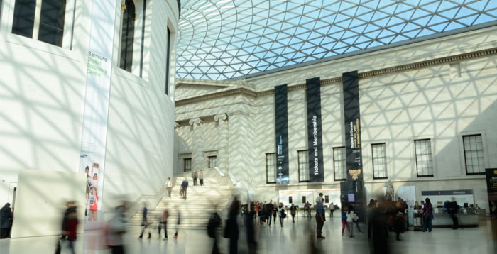 Open space at the British Museum