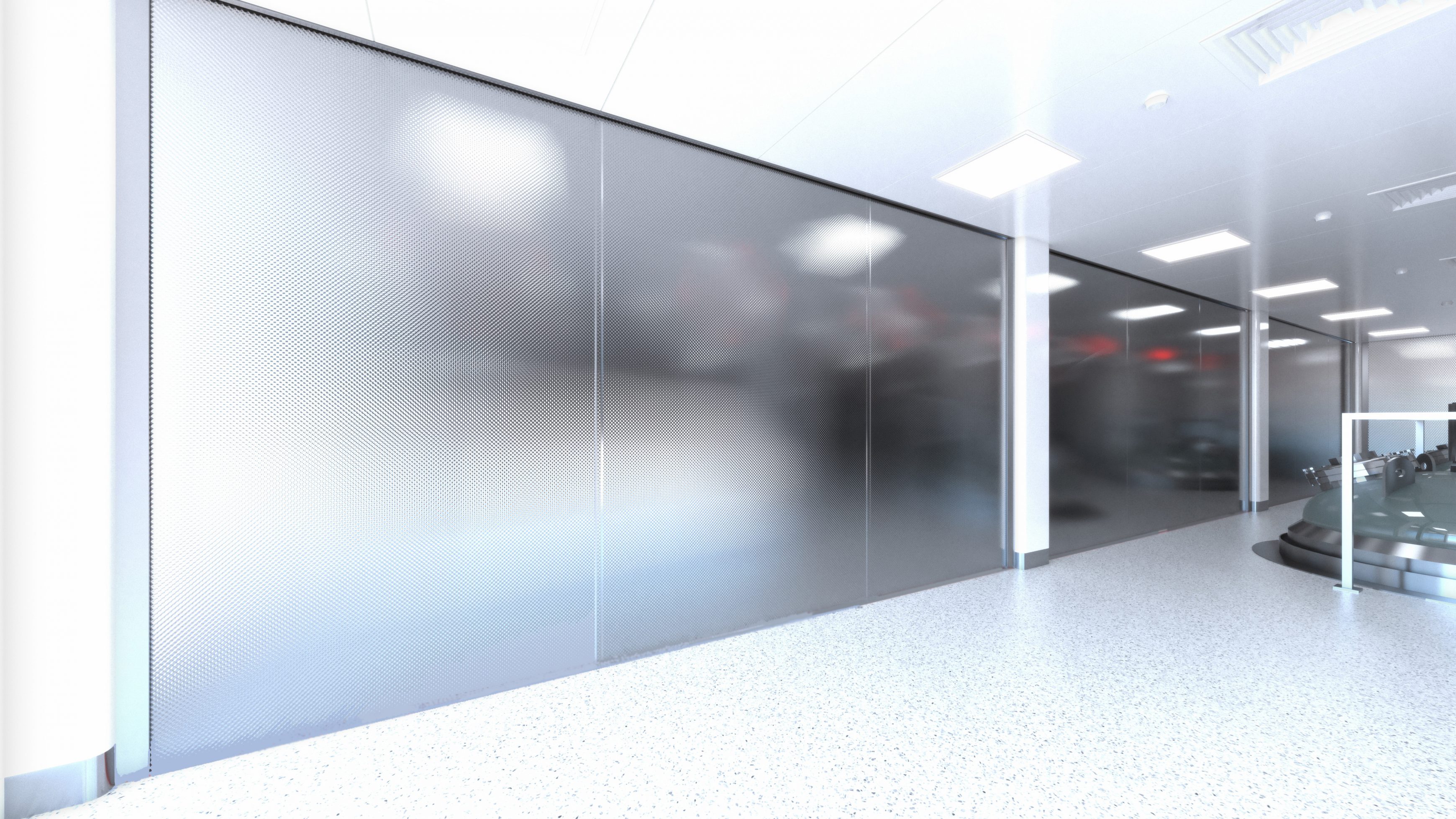 Cleanroom fire curtain