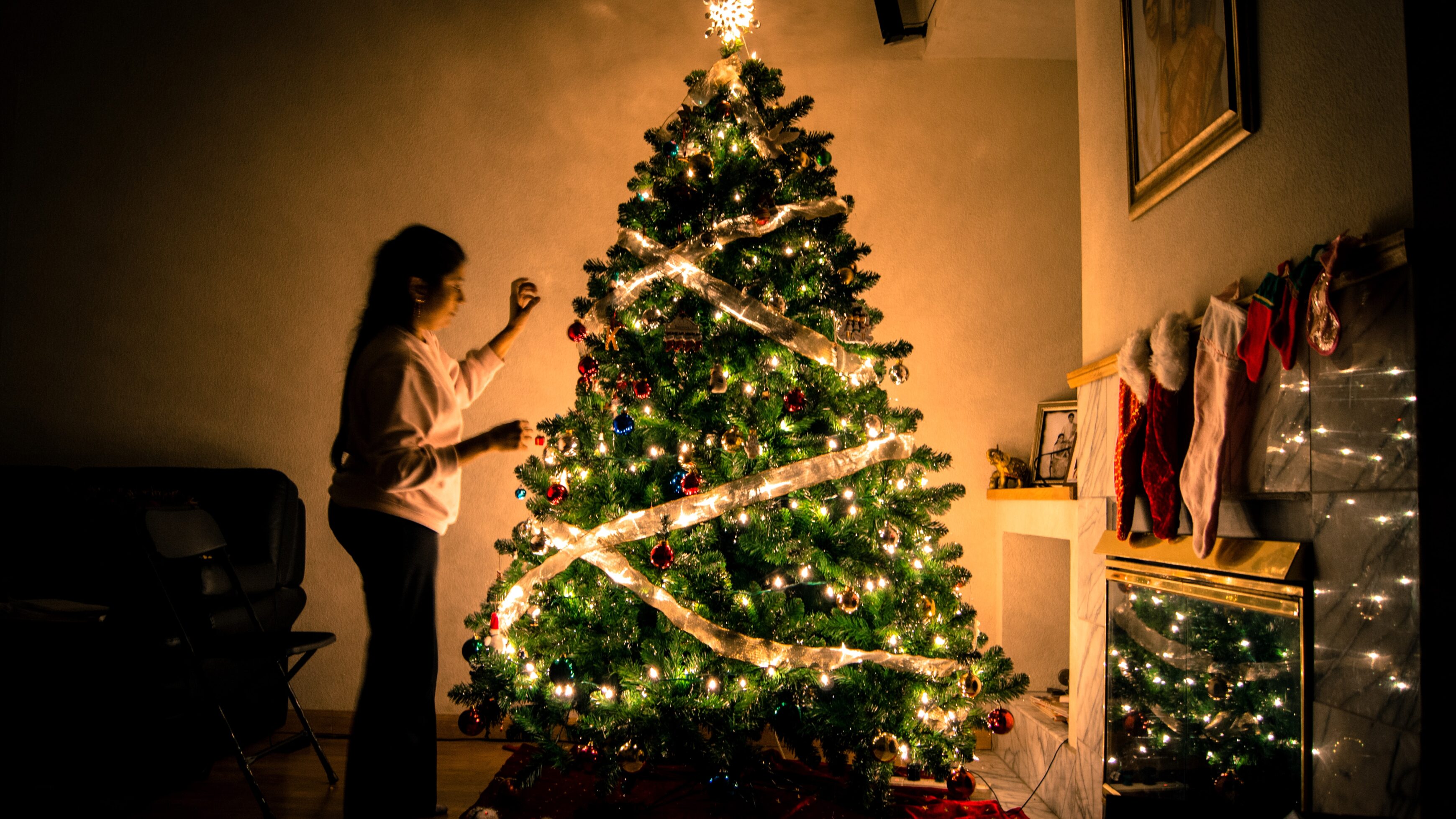 christmas tree at home