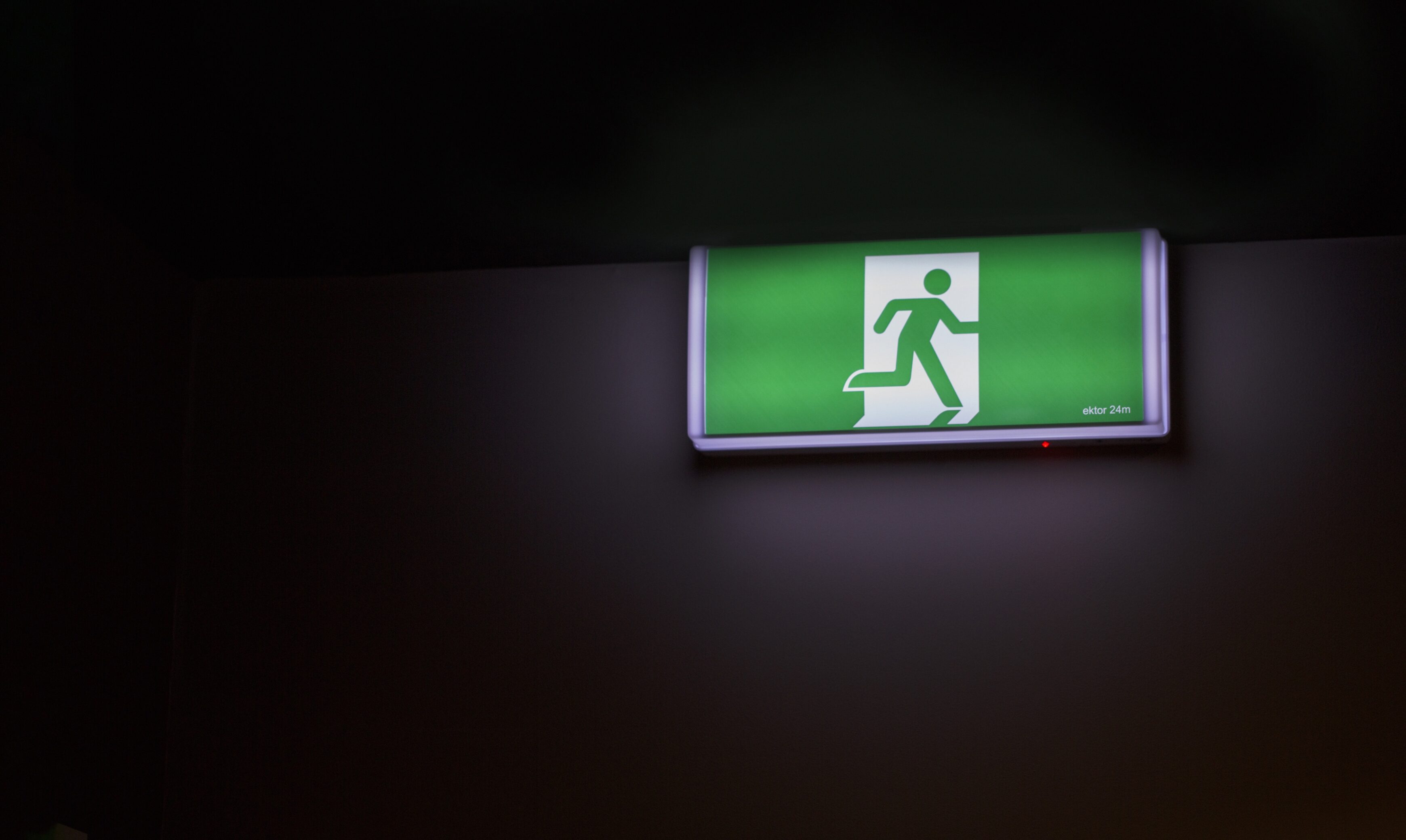 fire exit signage