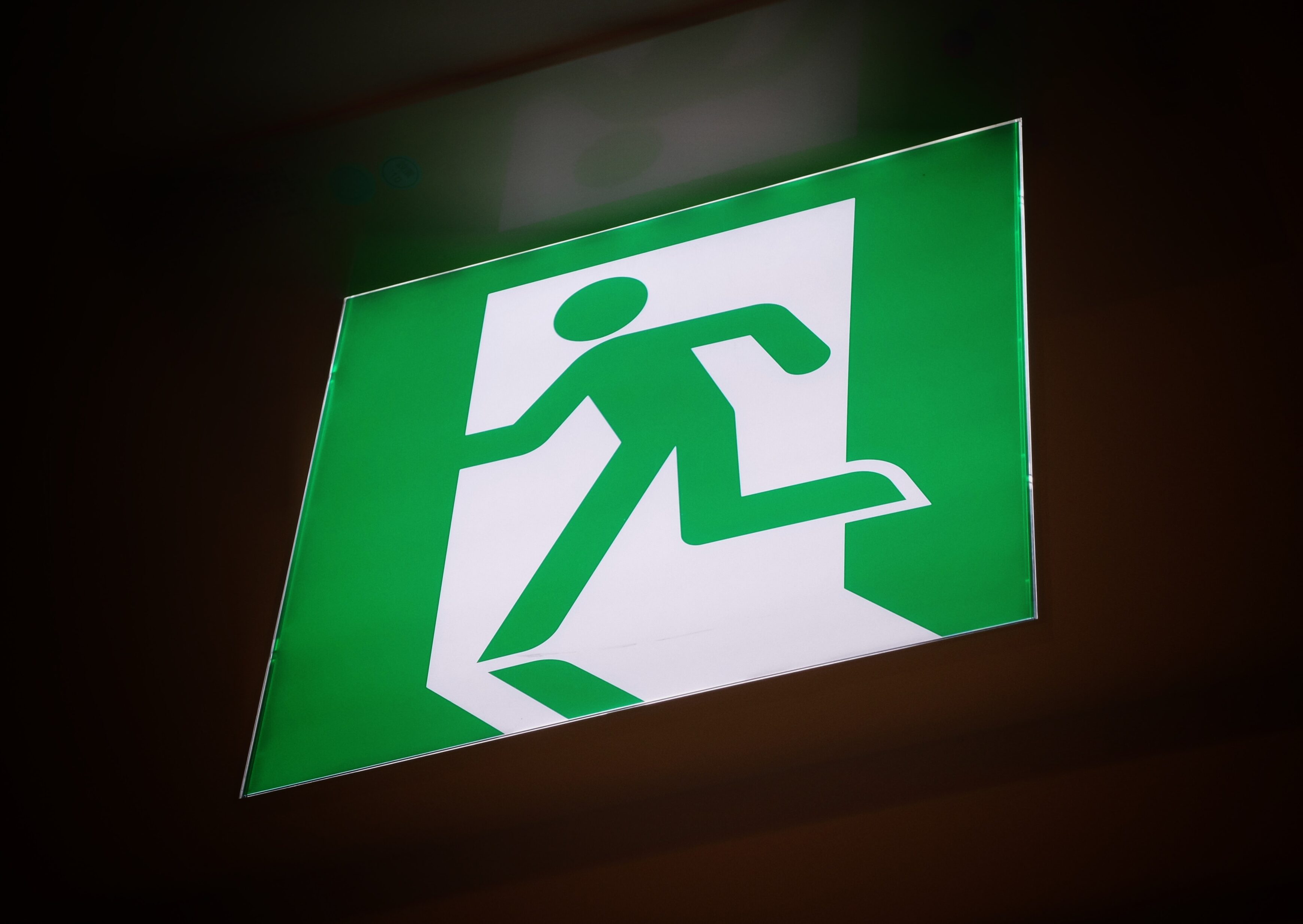 Fire exit sign