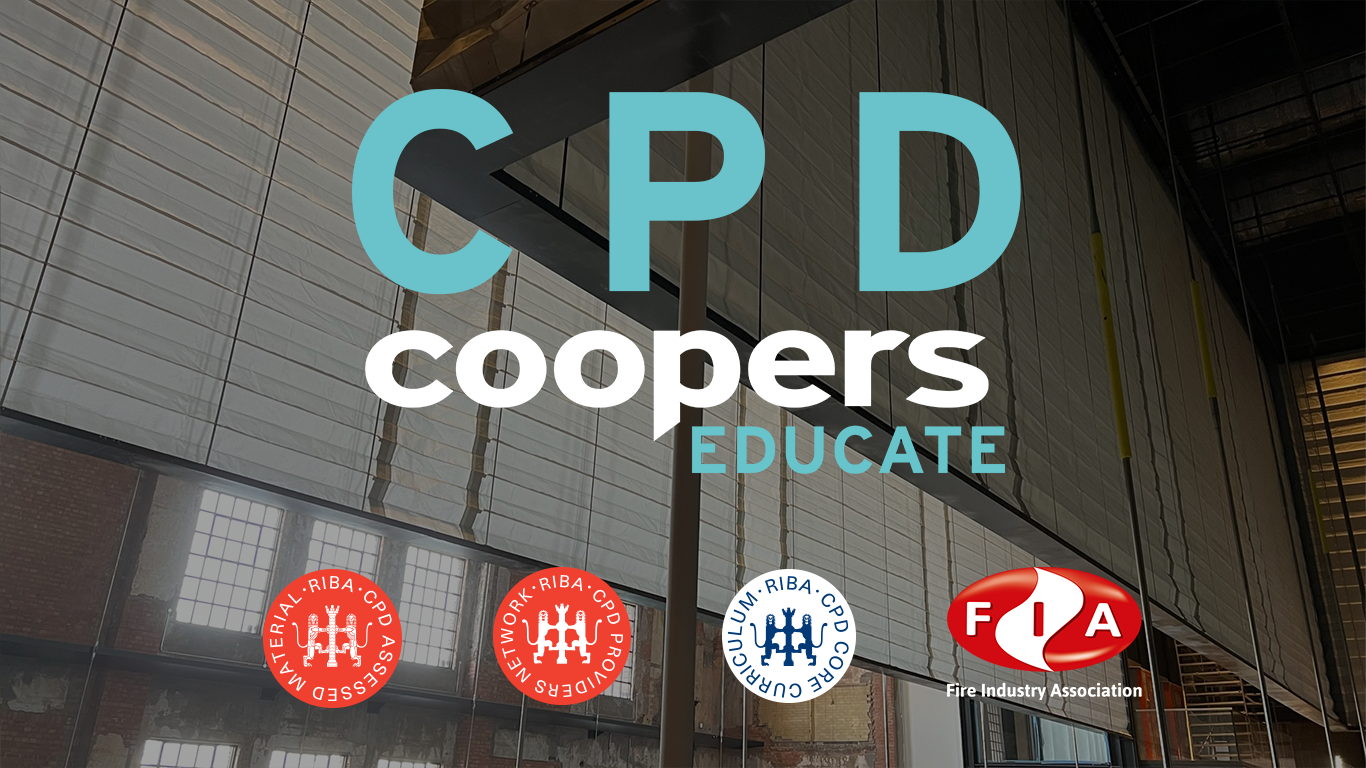 Coopers Fire offer Monthly CPD seminars on fire curtains