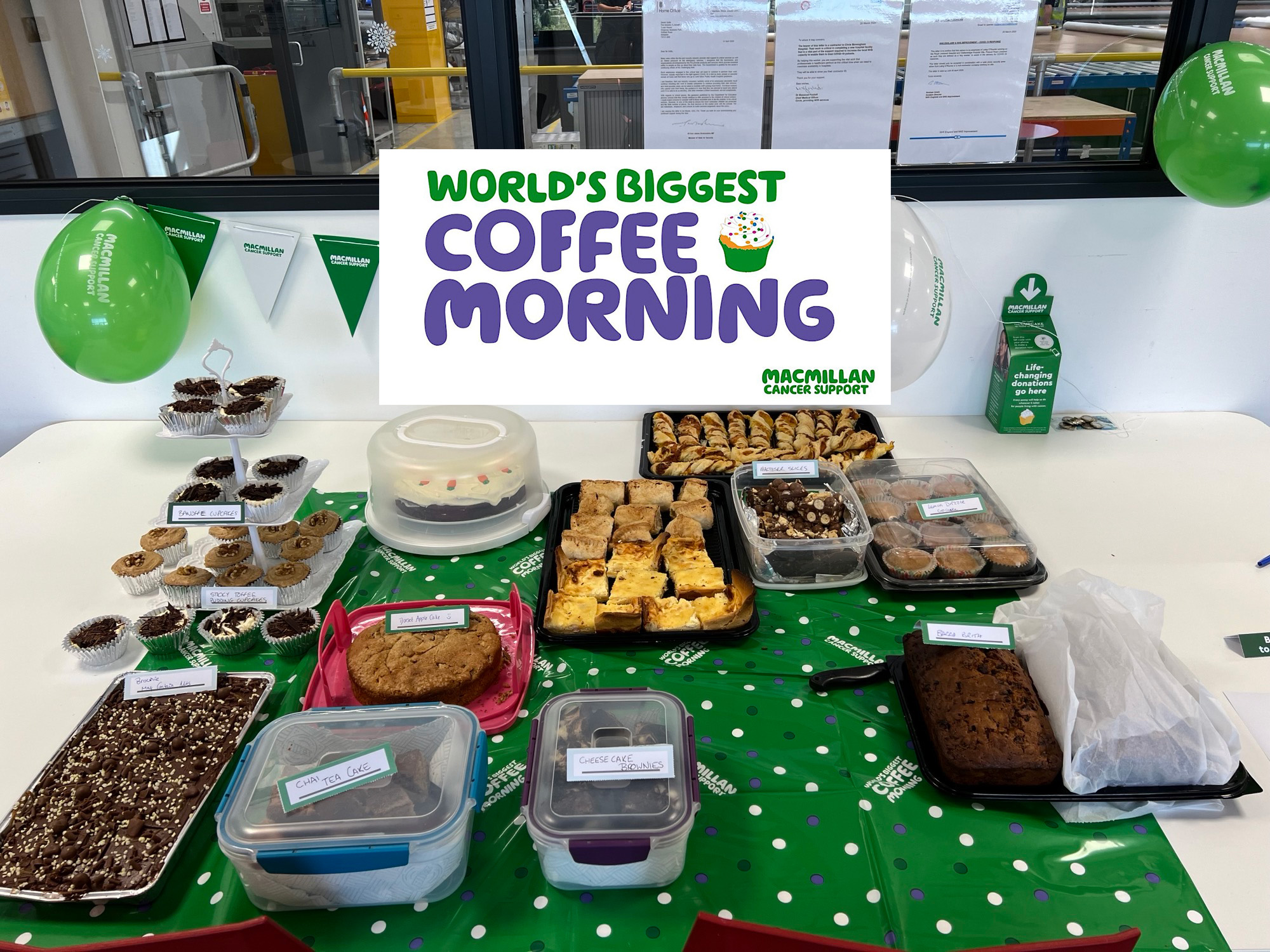 Coopers Fire Raise Money for Macmillan Coffee Morning